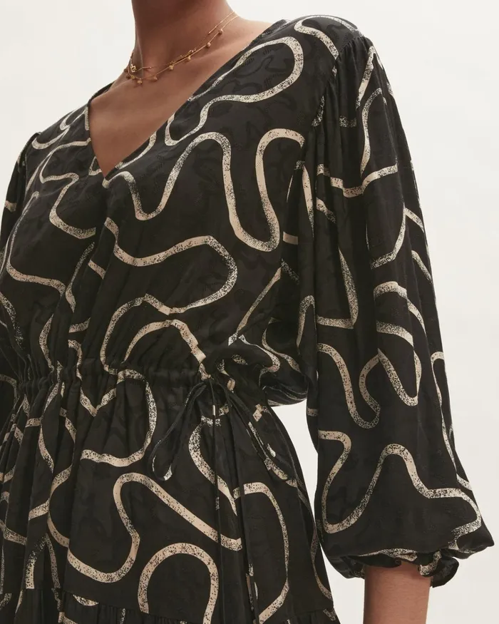 Jigsaw Dresses and Jumpsuits Women Splash Jacquard Mini Dress Black
