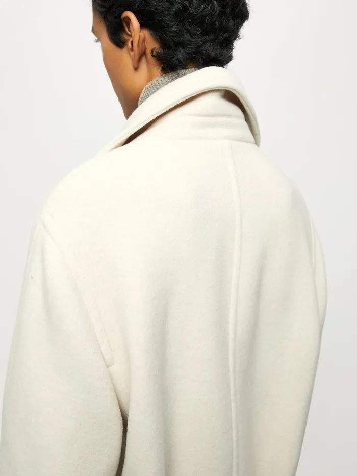 Jigsaw Jackets Women Brushed Wool Coat Cream