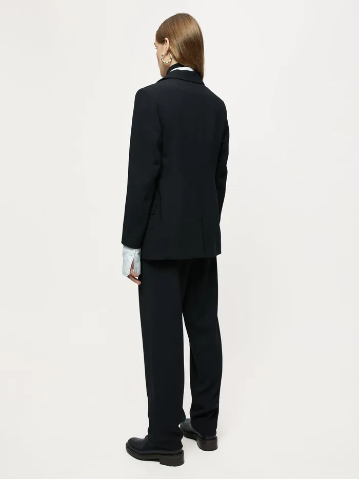 Jigsaw Jackets Women Gibson Fluid Twill Blazer Black