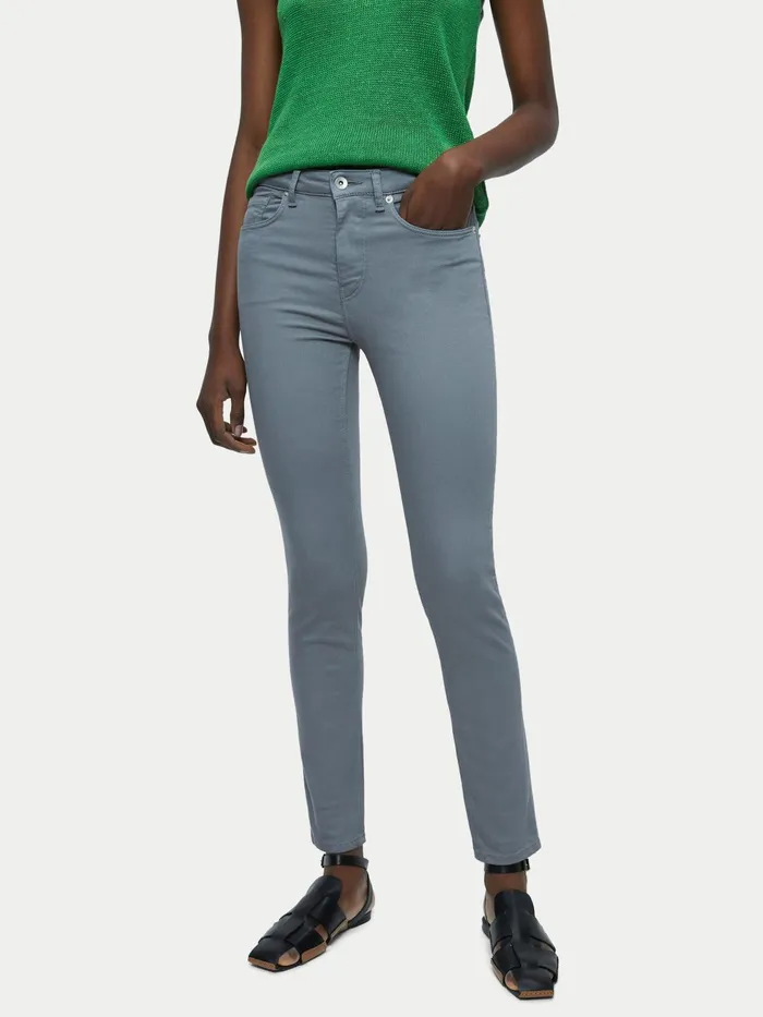 Jigsaw Jeans Women 30034 Hayne Garment Dye Jean Grey