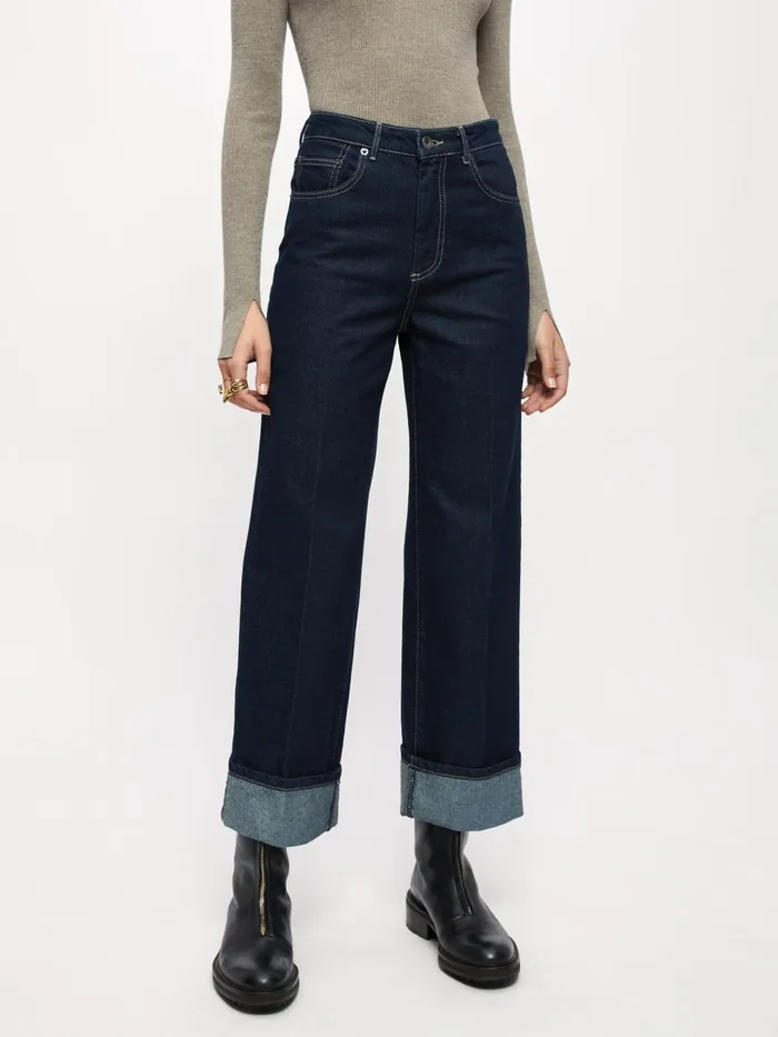 Jigsaw Jeans Women Adler Wide Leg Jean Blue