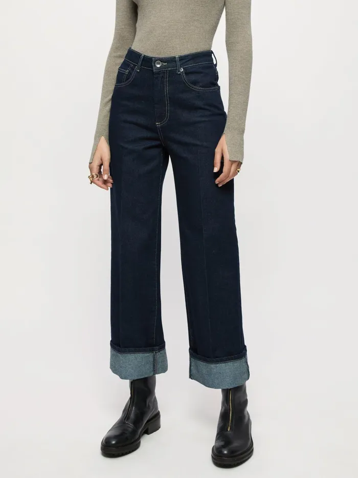 Jigsaw Jeans Women Adler Wide Leg Jean Blue