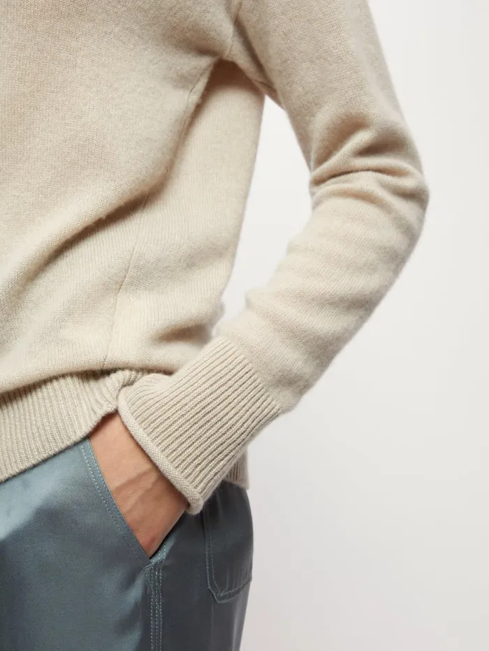 Jigsaw Knitwear and Cashmere Women Cloud Cashmere V Neck Jumper Cream