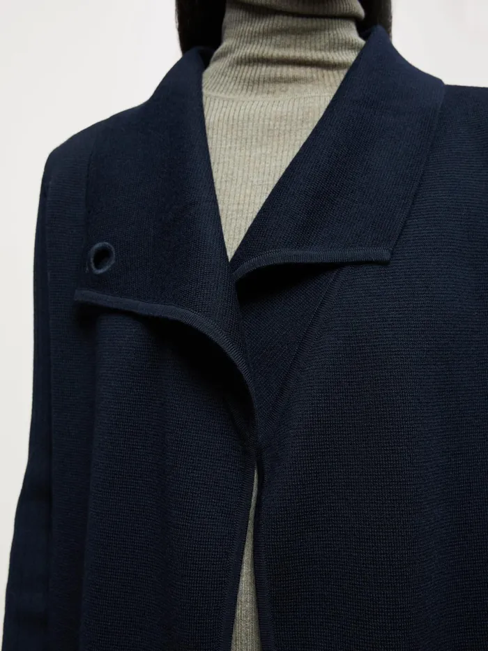 Jigsaw Knitwear and Cashmere Women Milano Ring Cardigan Blue