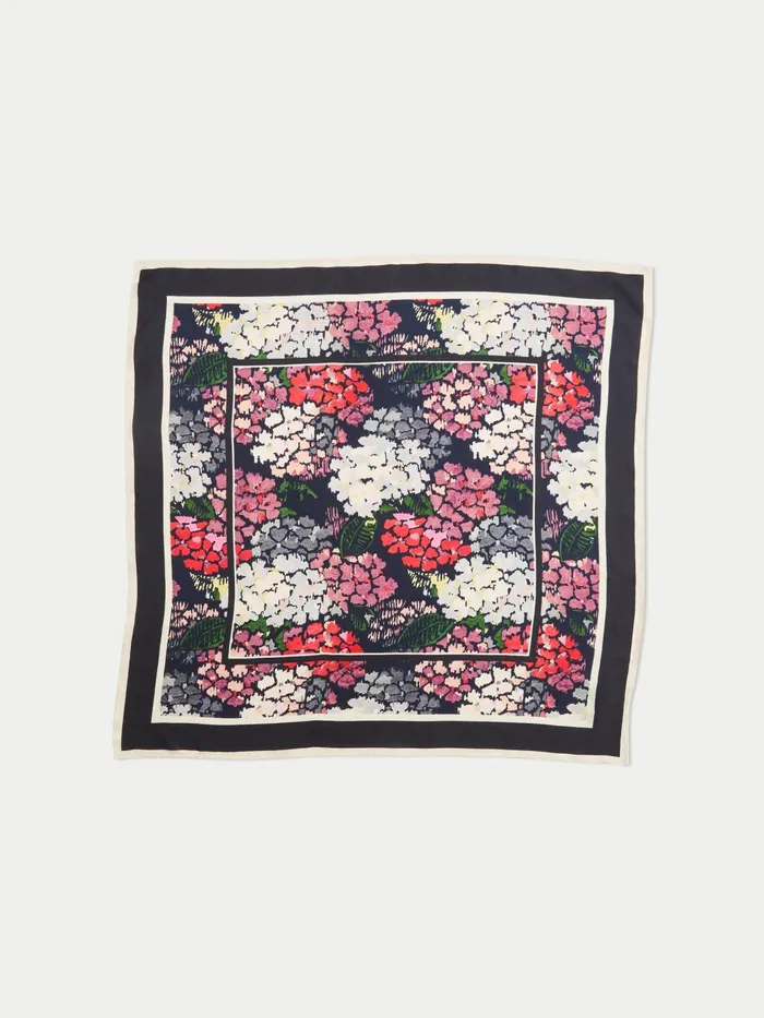 Jigsaw Ponchos and Scarves Women Wild Garden Silk Square Scarf Multi