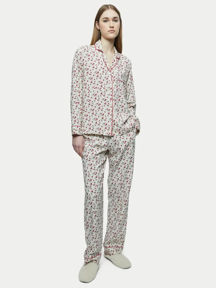 Jigsaw Pyjamas and Loungewear Women Valentine Pyjama Trouser Cream