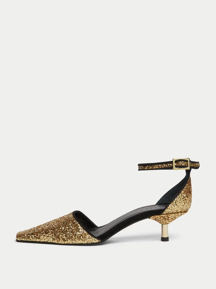 Jigsaw Shoes and Sandals Women Odette Glitter Sandal Yellow