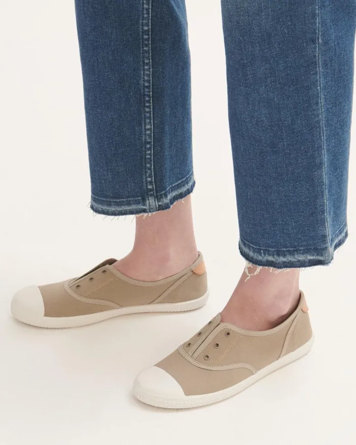 Jigsaw Shoes and Sandals Women Thea Canvas Plimsoll Cream