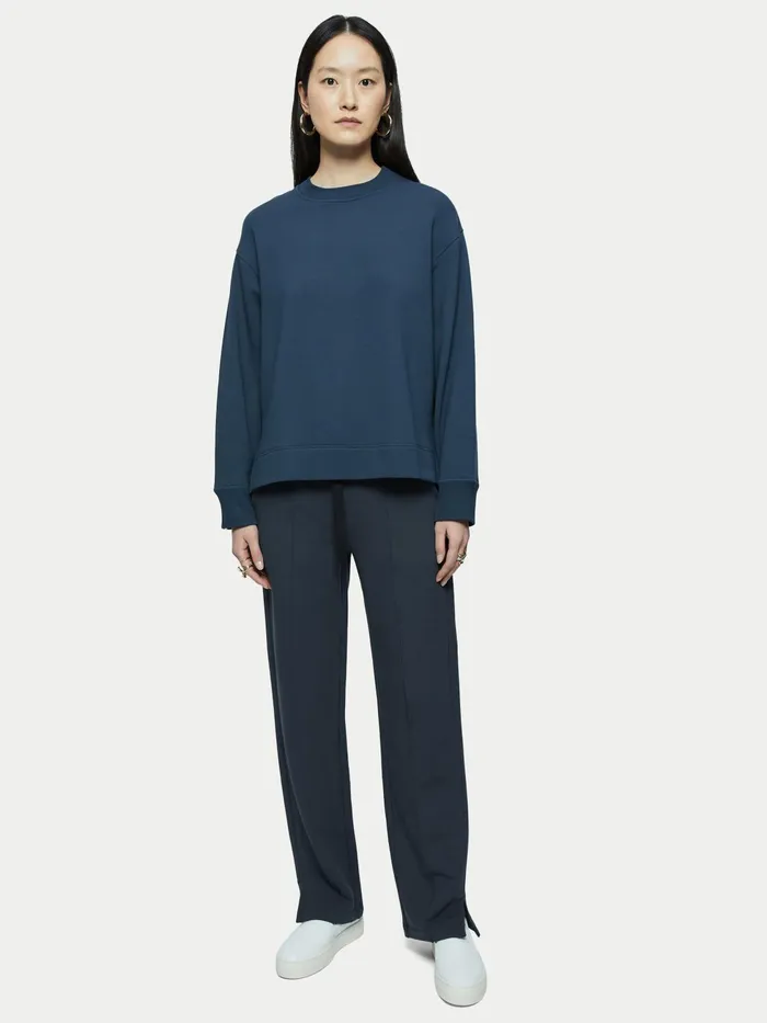 Jigsaw Tops Women Luxe Jersey Sweatshirt Grey
