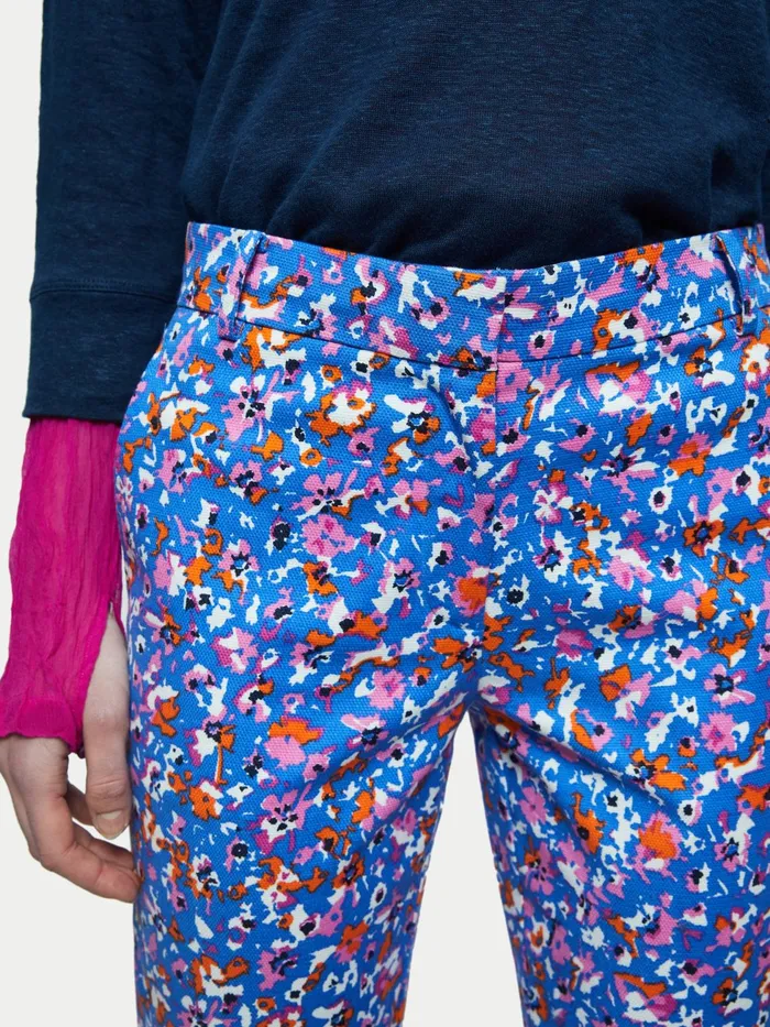 Jigsaw Trousers Women Abstract Floral Palmer Trouser Multi