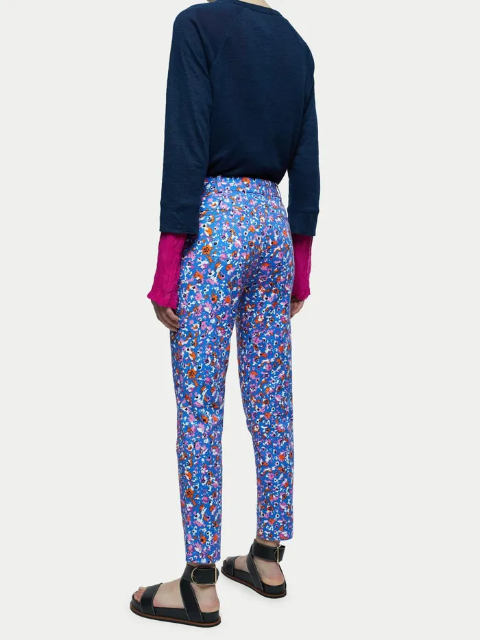 Jigsaw Trousers Women Abstract Floral Palmer Trouser Multi