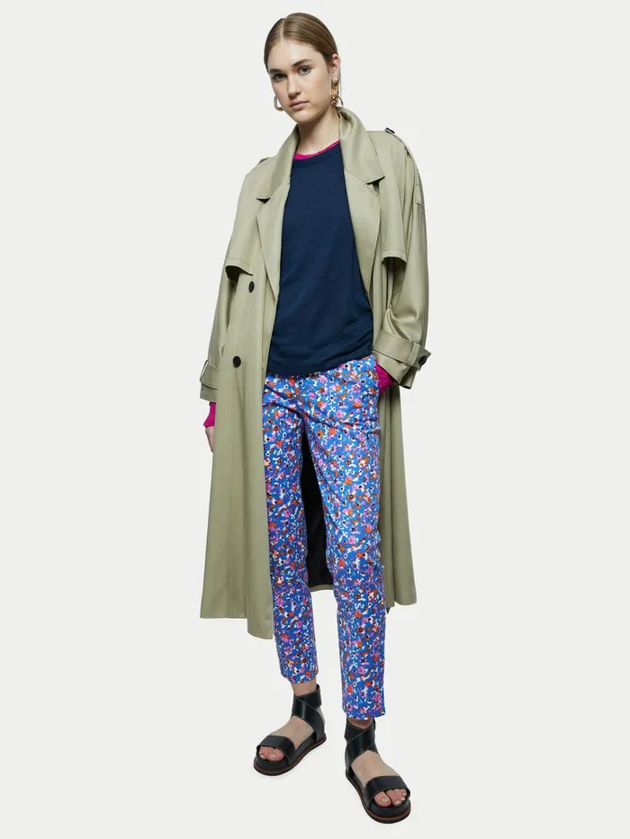 Jigsaw Trousers Women Abstract Floral Palmer Trouser Multi