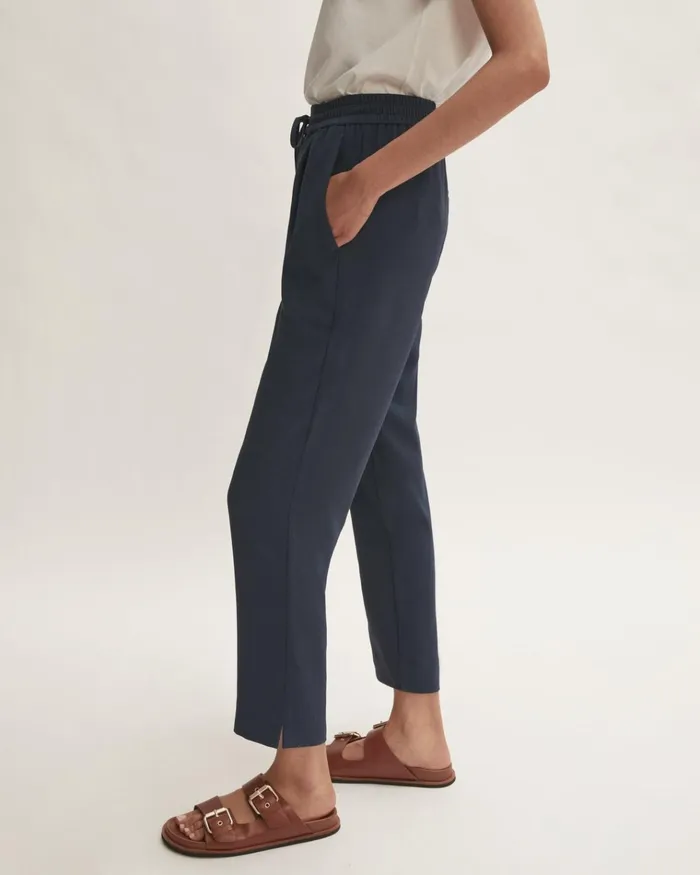Jigsaw Trousers Women Tailored Jogger Blue