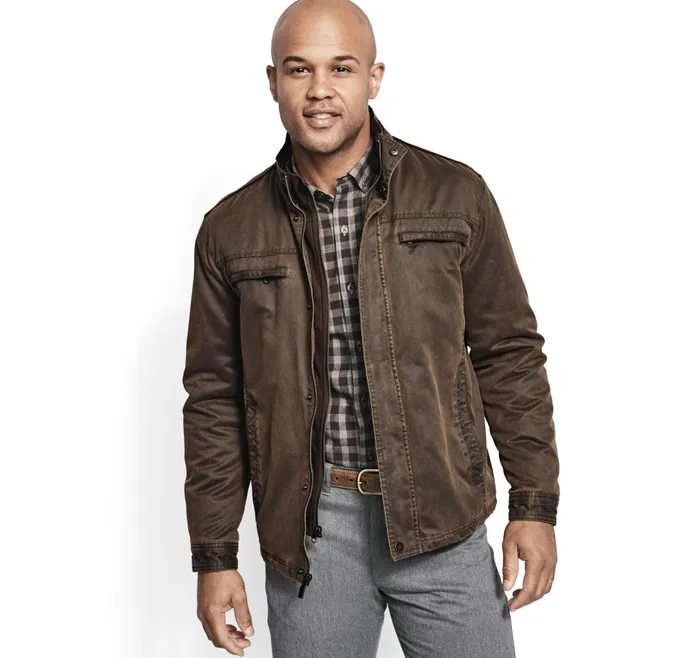 Johnston and Murphy Antique Cotton Jacket Brown Men Coats Jackets and Vests Johnston and Murphy Antique Cotton Jacket Brown Men Coats Jackets and Vests