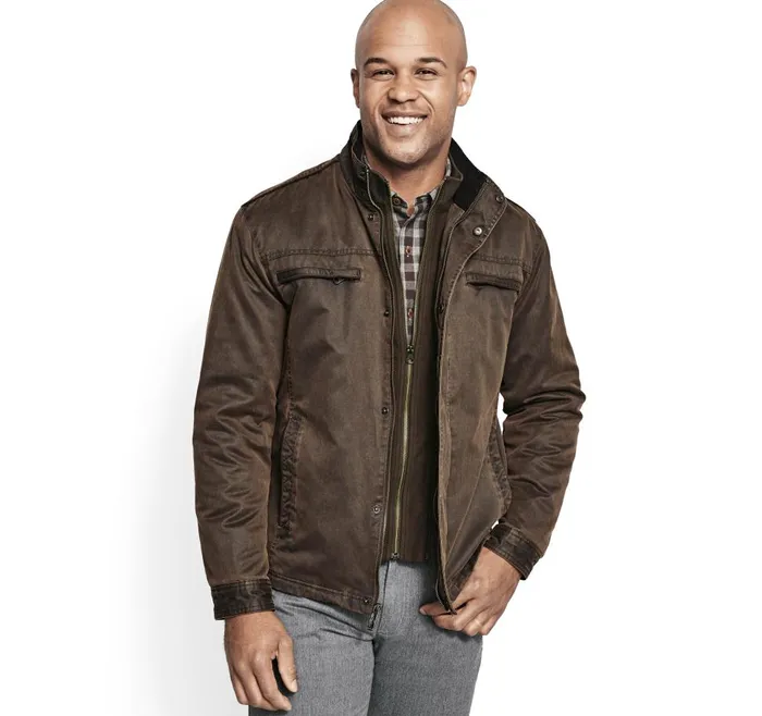 Johnston and Murphy Antique Cotton Jacket Brown Men Coats Jackets and Vests Johnston and Murphy Antique Cotton Jacket Brown Men Coats Jackets and Vests