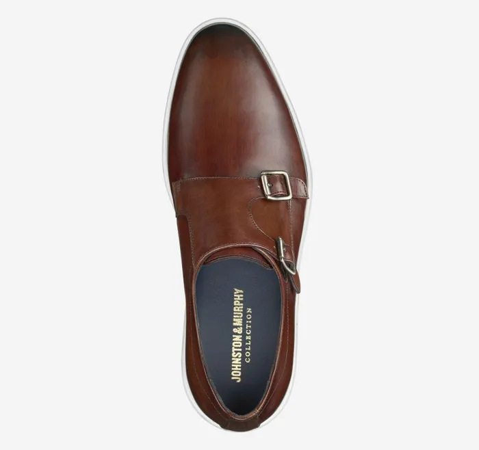 Johnston and Murphy Bolivar Monk Strap Brown Italian Calfskin Men SlipOns Johnston and Murphy Bolivar Monk Strap Brown Italian Calfskin Men SlipOns