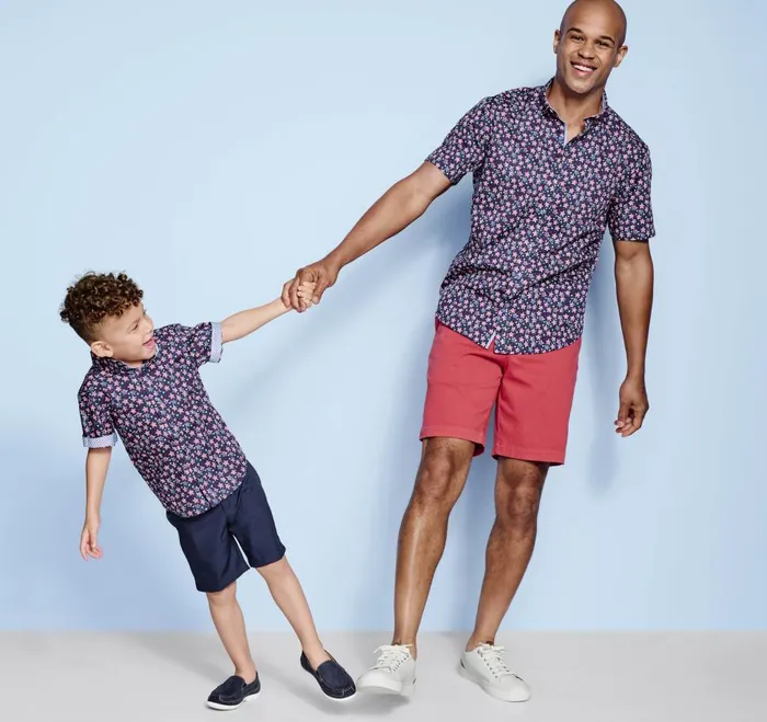 Johnston and Murphy Boys ShortSleeve Printed Shirt Navy Patriotic Boys Shirts Johnston and Murphy Boys ShortSleeve Printed Shirt Navy Patriotic Boys Shirts