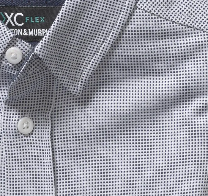 Johnston and Murphy Boys XC Flex Stretch LongSleeve Shirt Navy Micro Dot Boys Shirts Johnston and Murphy Boys XC Flex Stretch LongSleeve Shirt Navy Micro Dot Boys Shirts