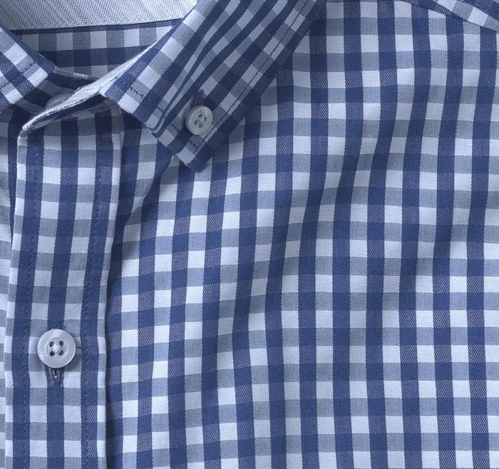 Johnston and Murphy ButtonCollar Premium Cotton Shirt Navyblue Gingham Men Shirts Johnston and Murphy ButtonCollar Premium Cotton Shirt Navyblue Gingham Men Shirts