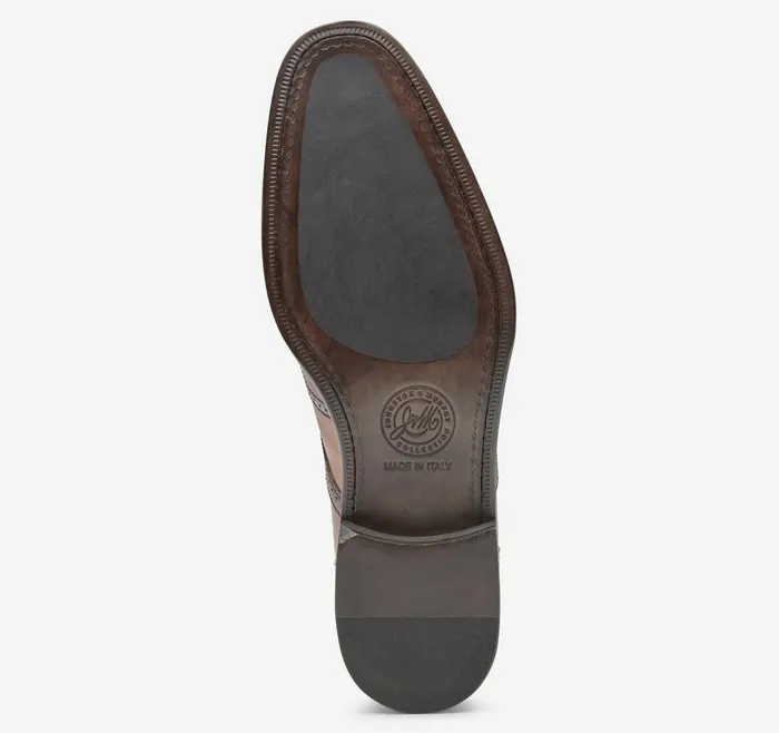 Johnston and Murphy Ellsworth Wingtip Tan Italian Calfskin Men Dress Classics Johnston and Murphy Ellsworth Wingtip Tan Italian Calfskin Men Dress Classics