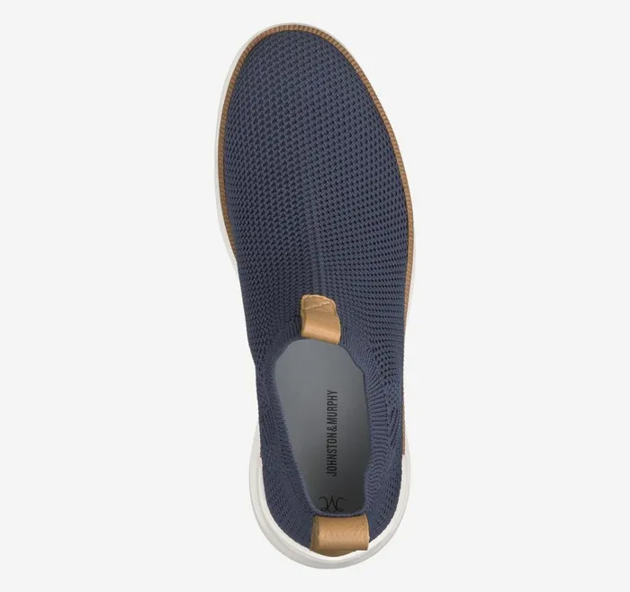 Johnston and Murphy Emery Knit Chelsea Boot Navy Knit Women Boots and Booties Johnston and Murphy Emery Knit Chelsea Boot Navy Knit Women Boots and Booties