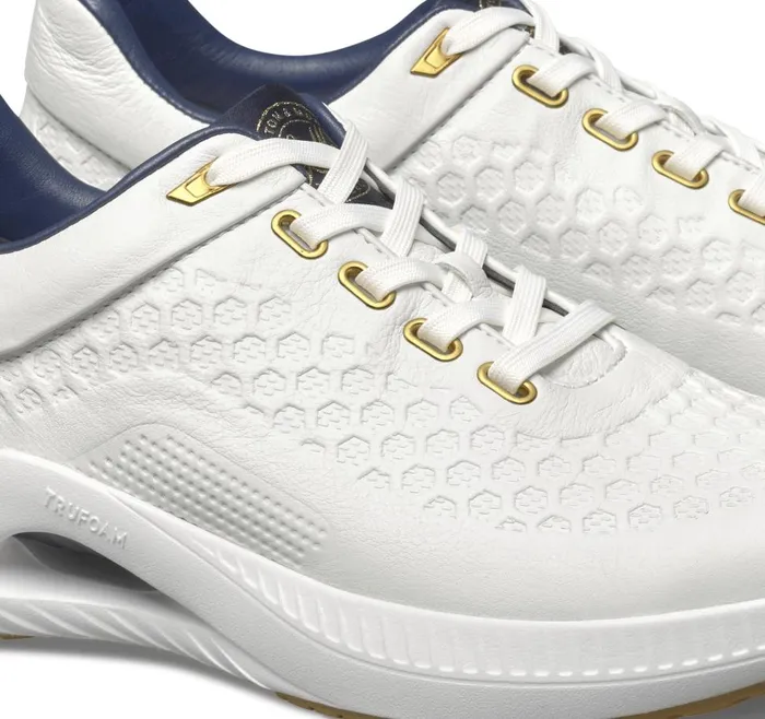 Johnston and Murphy Gage UThroat White Italian Full Grain Men Sneakers