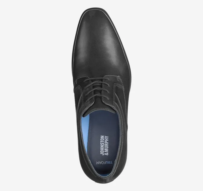 Johnston and Murphy Gibbons Plain Toe Black Full Grain Men LaceUps Johnston and Murphy Gibbons Plain Toe Black Full Grain Men LaceUps