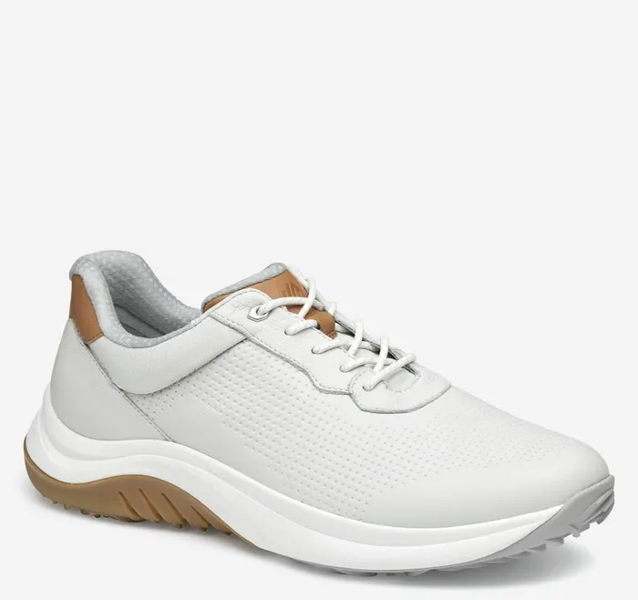 Johnston and Murphy HT1Luxe UThroat White Waterproof Full Grain Men Sneakers