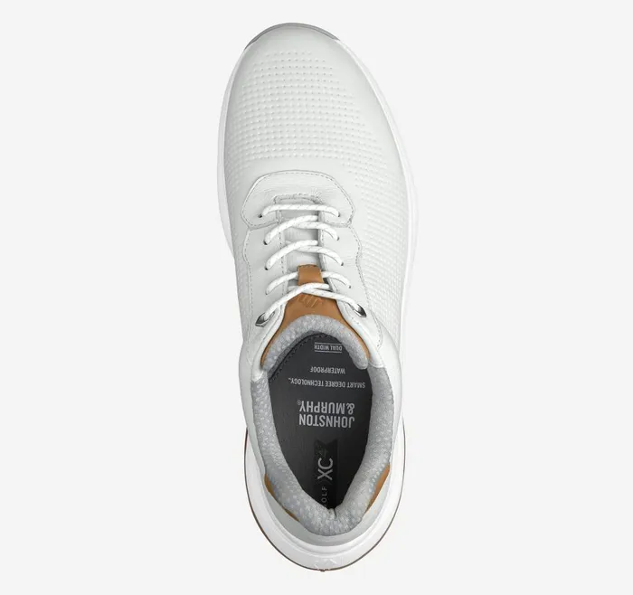 Johnston and Murphy HT1Luxe UThroat White Waterproof Full Grain Men Sneakers Johnston and Murphy HT1Luxe UThroat White Waterproof Full Grain Men Sneakers
