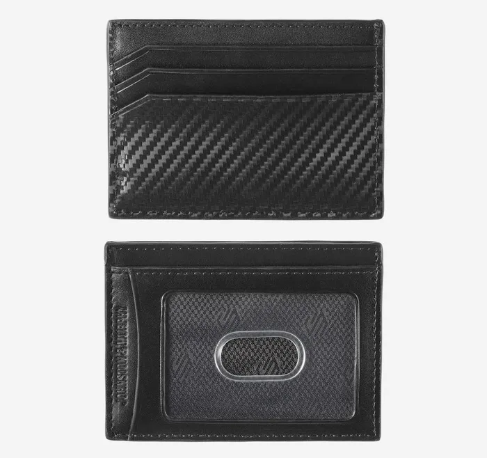 Johnston and Murphy Hudson Etched Weekender Case Black Men Wallets