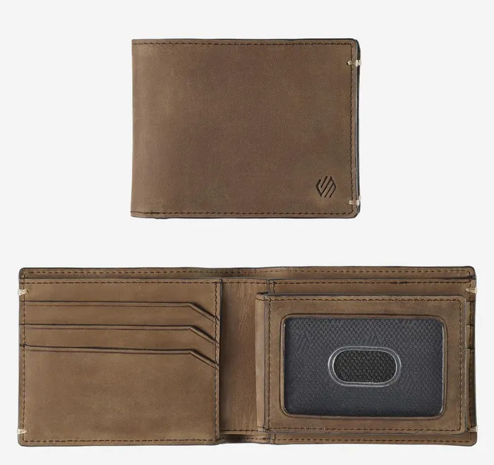 Johnston and Murphy Jackson 2in1 Billfold Wallet Tan Oiled Men Wallets