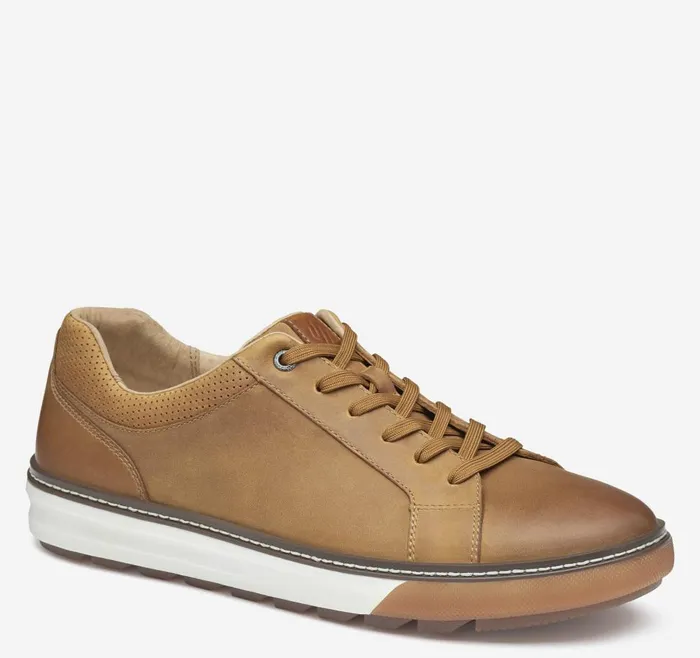 Johnston and Murphy McGuffey Lug LaceToToe Tan Oiled Waterproof Full Grain Men Sneakers Johnston and Murphy McGuffey Lug LaceToToe Tan Oiled Waterproof Full Grain Men Sneakers