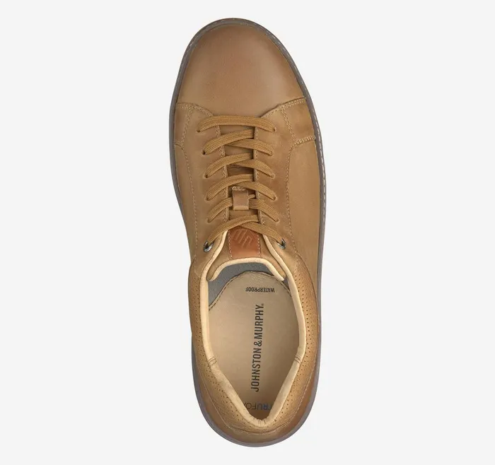 Johnston and Murphy McGuffey Lug LaceToToe Tan Oiled Waterproof Full Grain Men Sneakers Johnston and Murphy McGuffey Lug LaceToToe Tan Oiled Waterproof Full Grain Men Sneakers