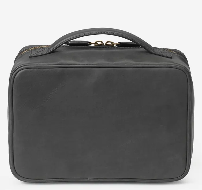 Johnston and Murphy Rhodes Travel Kit Black Full Grain Men Travel Accessories Johnston and Murphy Rhodes Travel Kit Black Full Grain Men Travel Accessories