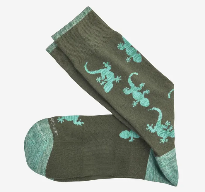 Johnston and Murphy Space Dye Socks Green Reptile Men Socks