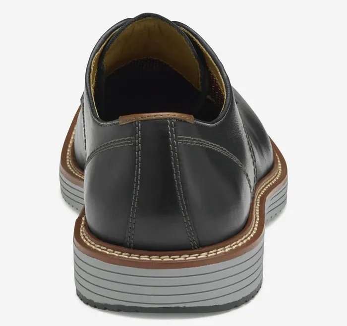 Johnston and Murphy Upton Plain Toe Black Full Grain Men LaceUps Johnston and Murphy Upton Plain Toe Black Full Grain Men LaceUps
