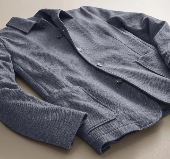 Johnston and Murphy XC Flex Knit FullButton Blazer Blue Men Blazers Johnston and Murphy XC Flex Knit FullButton Blazer Blue Men Blazers
