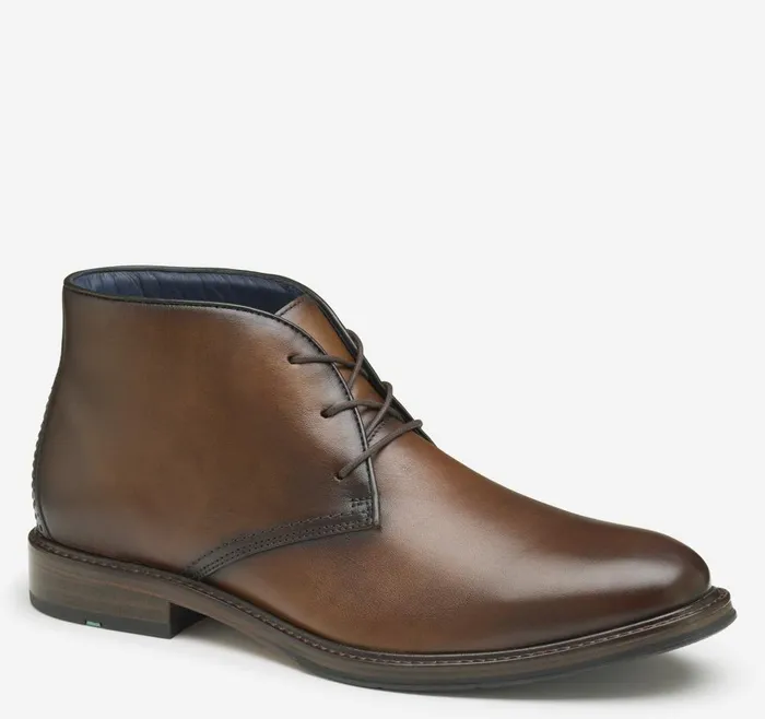Johnston and Murphy XC Flex Raleigh Chukka Tan Full Grain Men Boots