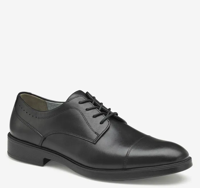 Johnston and Murphy XC4 Maddox Cap Toe Black Waterproof Full Grain Men Dress Classics
