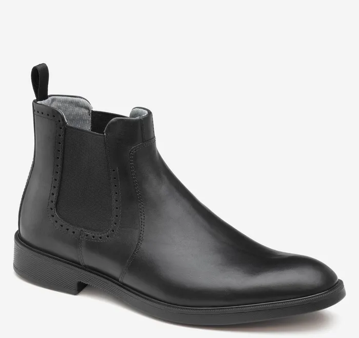 Johnston and Murphy XC4 Maddox Chelsea Boot Black Full Grain Men Boots