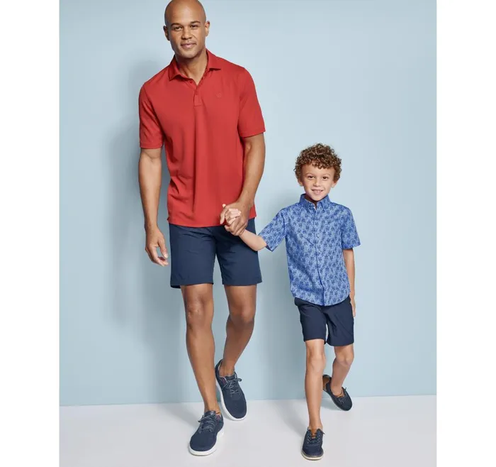 Johnston and Murphy XC4 Performance Solid Polo Cool Degree Red Men Polos and Tees