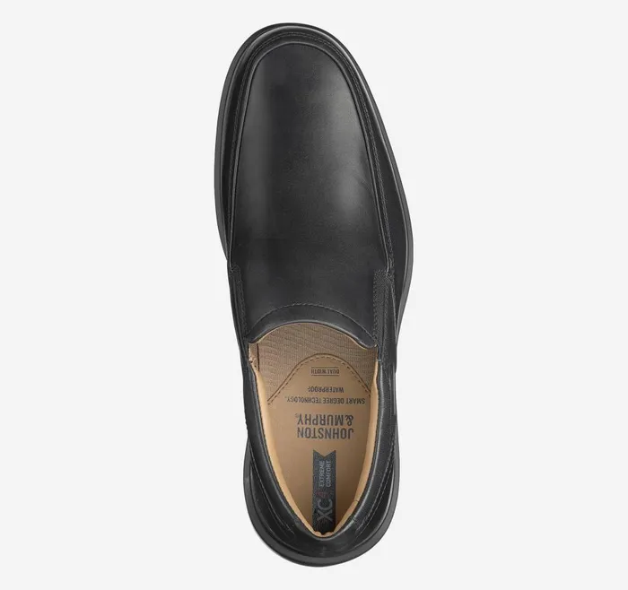 Johnston and Murphy XC4 Stanton 20 Moc Venetian Black Full Grain Men SlipOns Johnston and Murphy XC4 Stanton 20 Moc Venetian Black Full Grain Men SlipOns