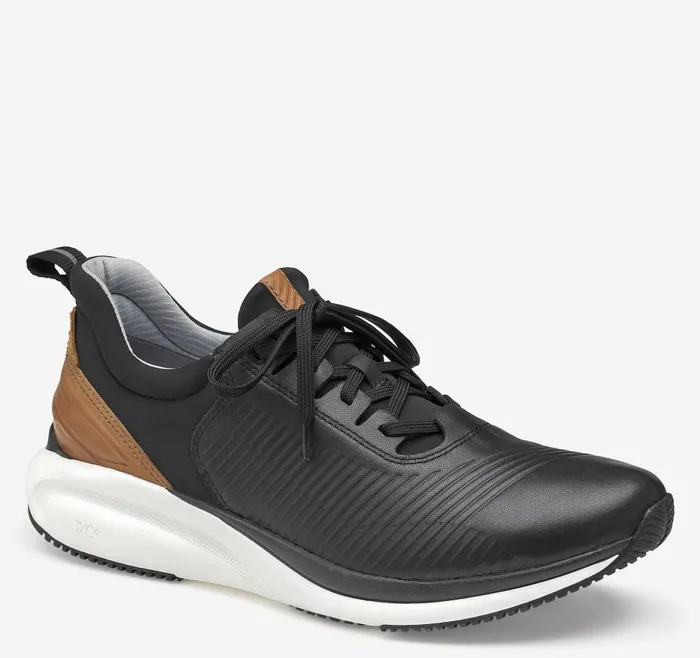 Johnston and Murphy XC4 TR1Luxe Hybrid Black Full Grain Men LaceUps
