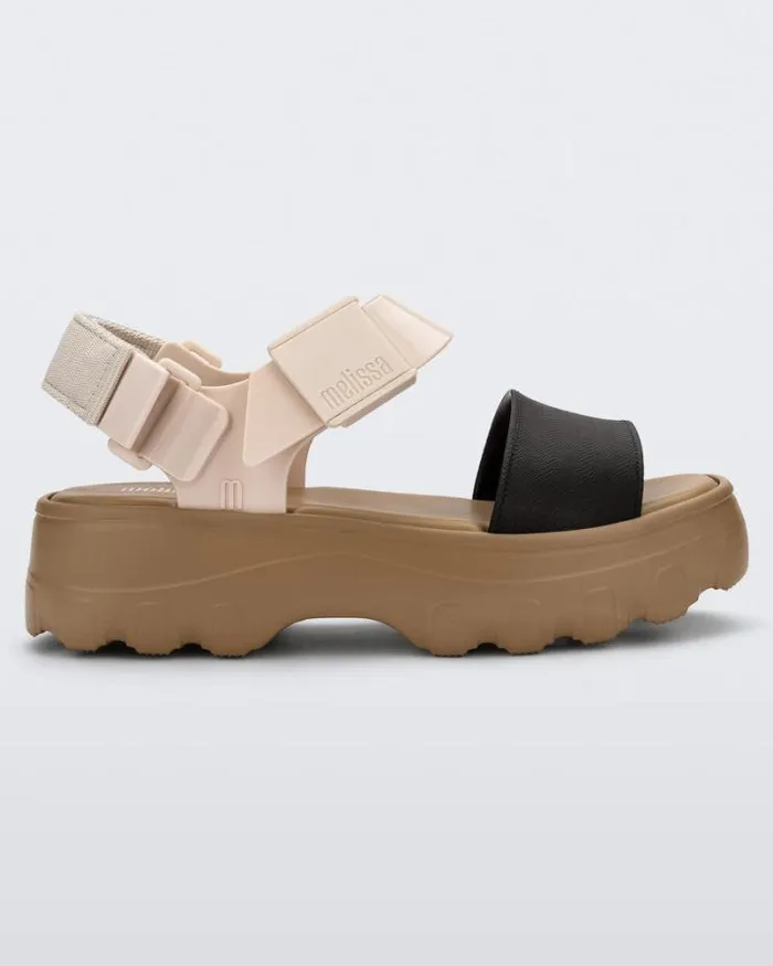 Kick Off Sandal Beigeblack Women Melissa Platforms
