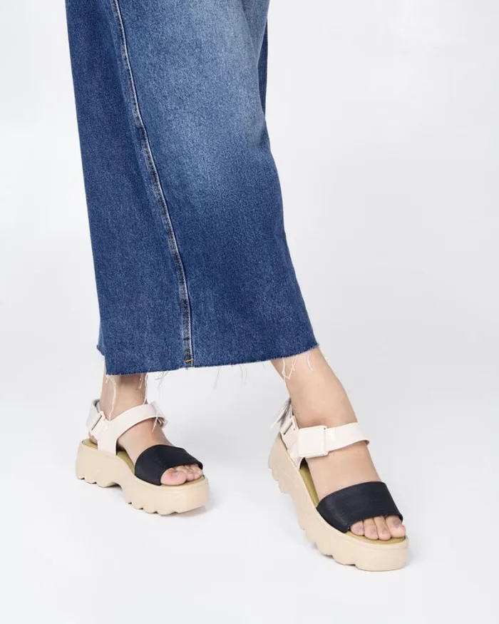 Kick Off Sandal Beigeblack Women Melissa Platforms