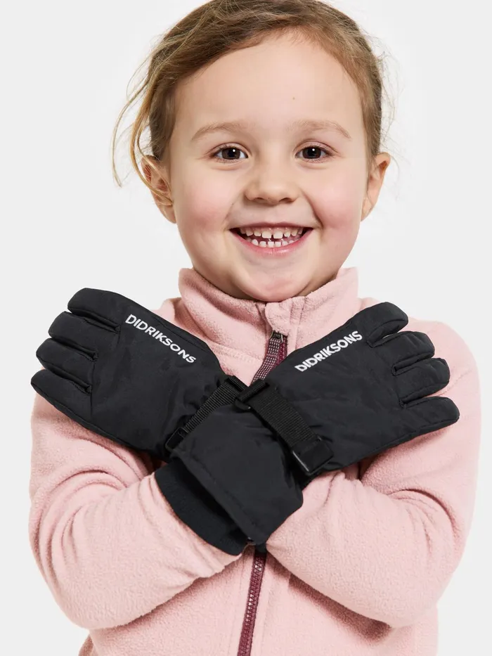 Kids Biggles Gloves Black Didriksons Gloves and Mittens
