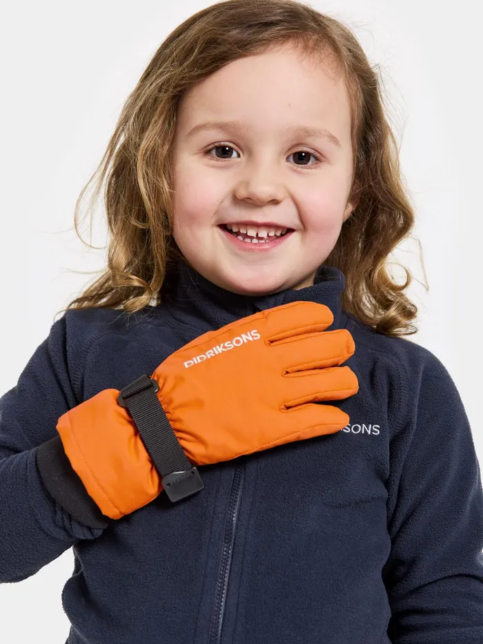 Kids Biggles Gloves Orange Jam Didriksons Gloves and Mittens