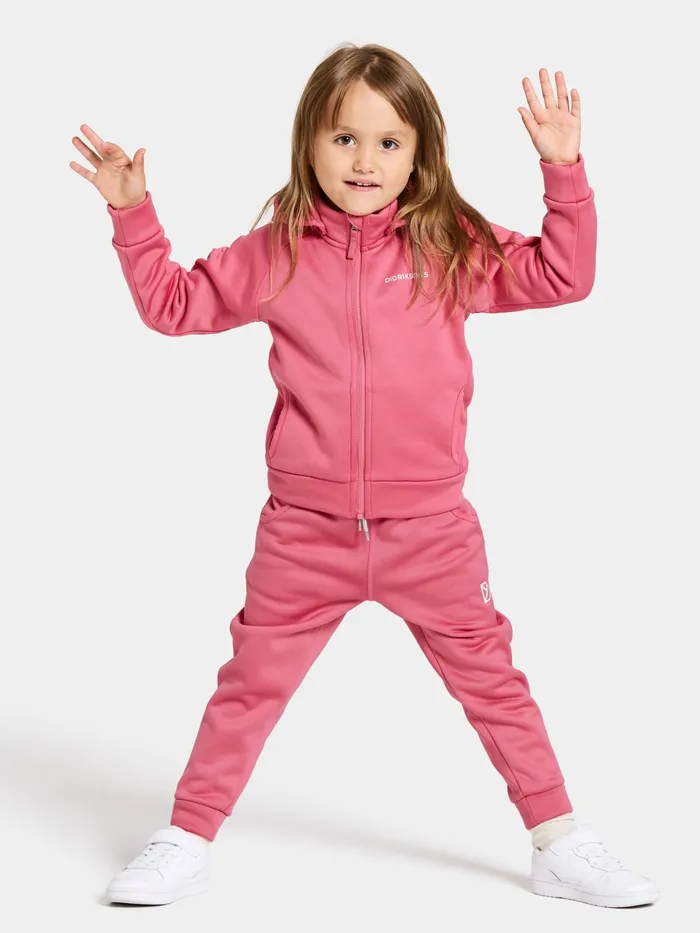 Kids Corin FullZip Dusty Azalea Didriksons Softshell Jackets