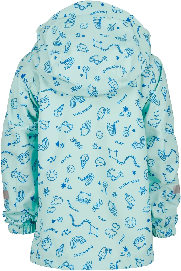 Kids Doodle Pale Mint Didriksons Spring Jackets