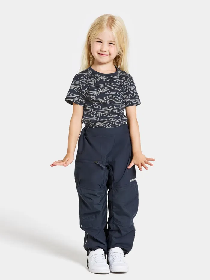 Kids Dusk Pants Navy Didriksons Waterproof Trousers